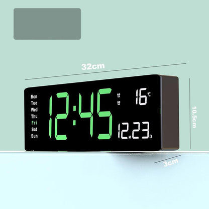 Horloge Murale LED Écran LCD Réglable