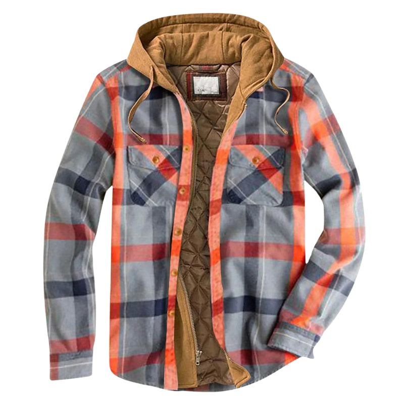 Veste imperméable à capuche zippée longue