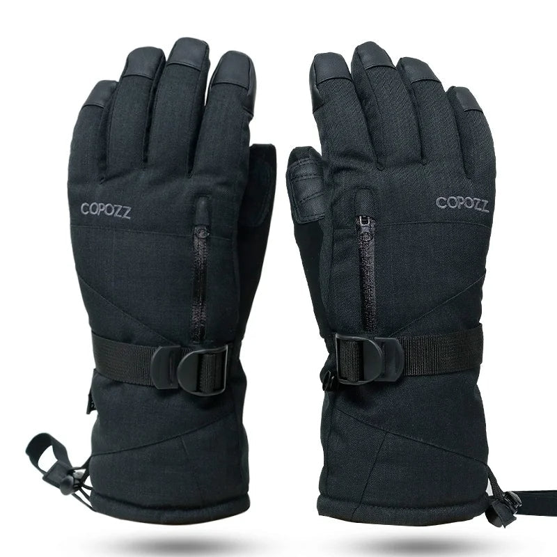 Gants Ski Homme Isolés et Étanches pour Sports d'Hiver