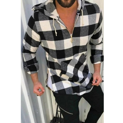 Chemise à capuche molletonnée douce à manches longues - PanierRoyale