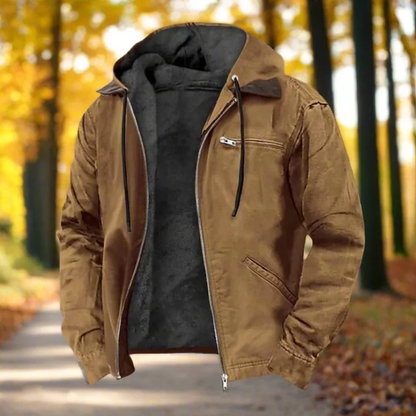 Veste Hiver Homme Capuche Polaire Chaude - PanierRoyale