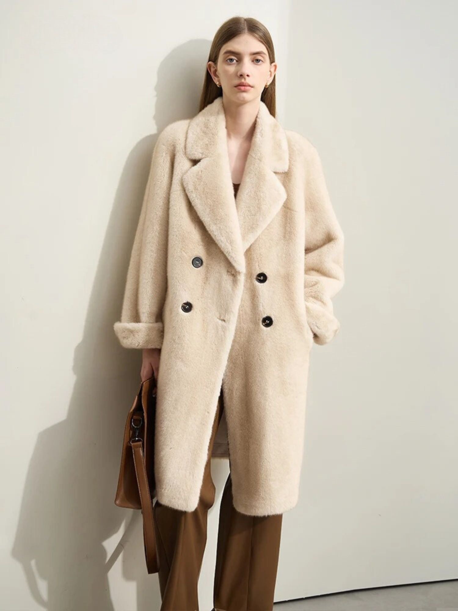 Manteau Hiver Beige en Laine Double Face - BerlinGlamour