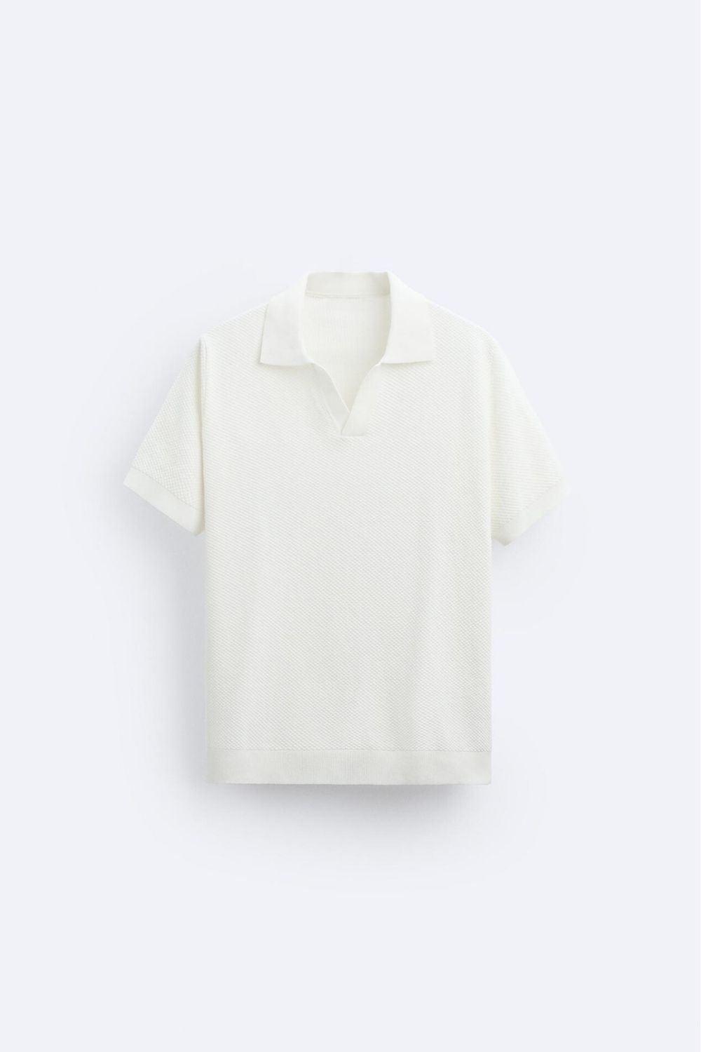 Chemise Poloshirt Coton Blanc Classique - BerlinGlamour