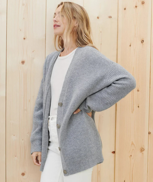 Cardigan Femme Col V en Maille Douce - PanierRoyale