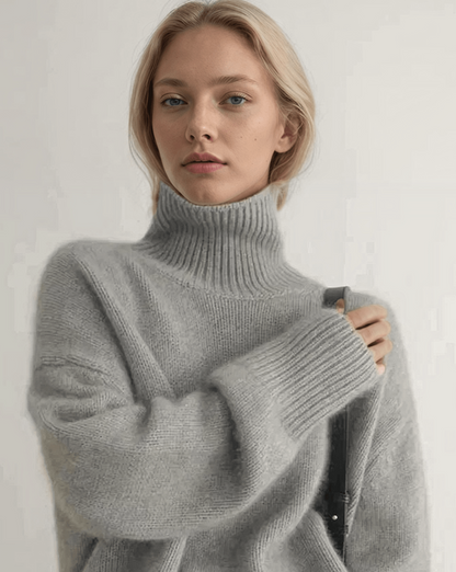 Pull Col Roulé Femme Élégant - PanierRoyale
