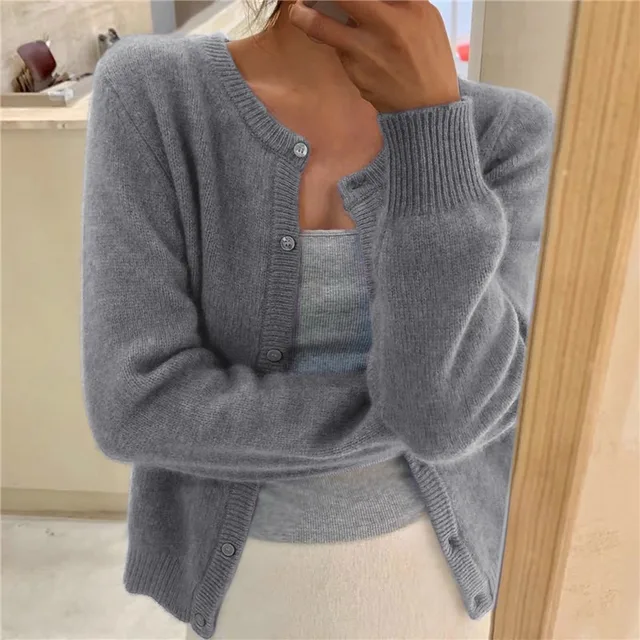 Cardigan En Cachemire À Boutons Pour Femme | Hiver