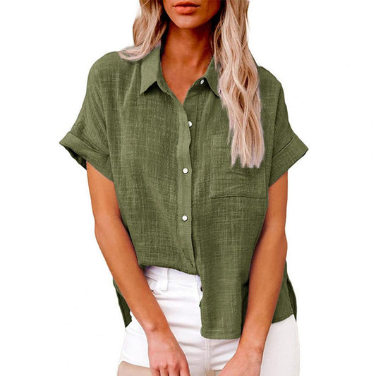 Blouse Femme Manches Longues en Soie Léger Été - PanierRoyale