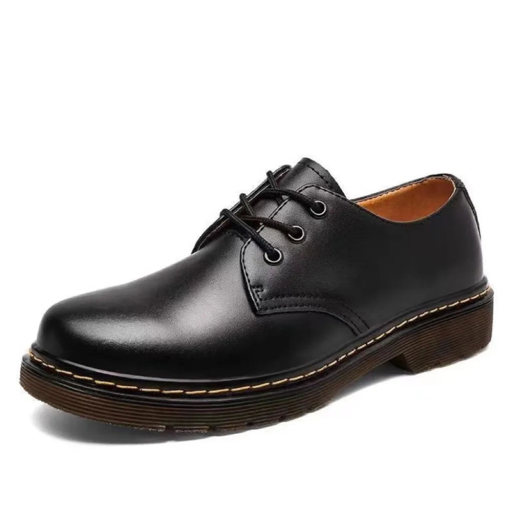 Bottine Homme Chic en Cuir Noir - PanierRoyale