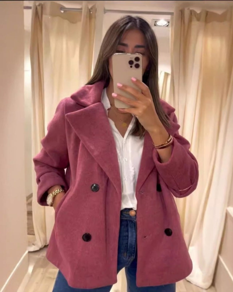 Manteau Hiver Femme à Capuchon avec Fermeture Éclair Double - PanierRoyale