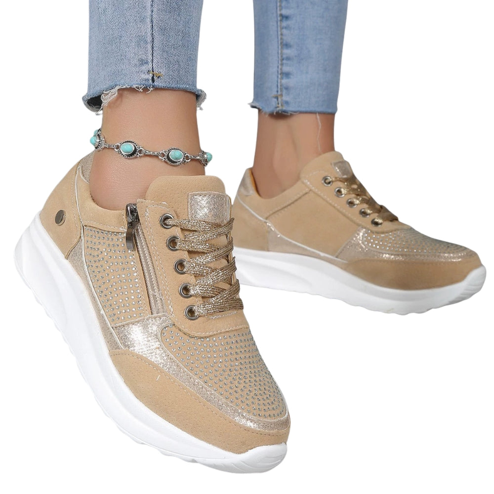 Chaussures Compensées Élastiques pour Femmes - PanierRoyale