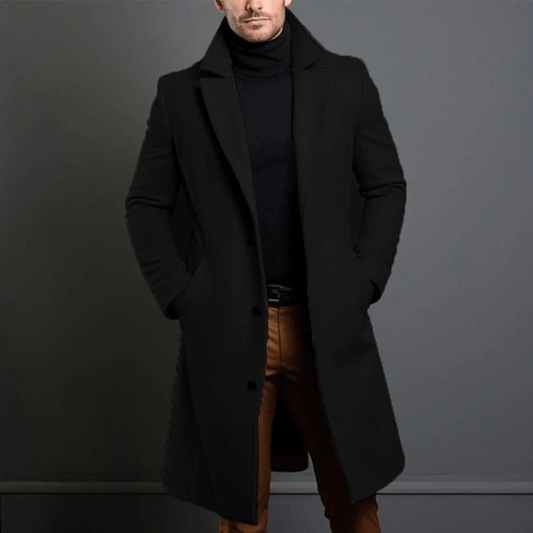 Manteau Homme Hiver Long et Chauffant en Style Classique - PanierRoyale