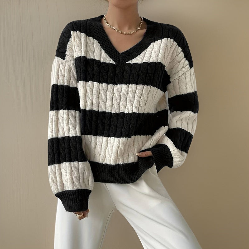 Pull Femme Manches Longues Doux et Confortable - PanierRoyale