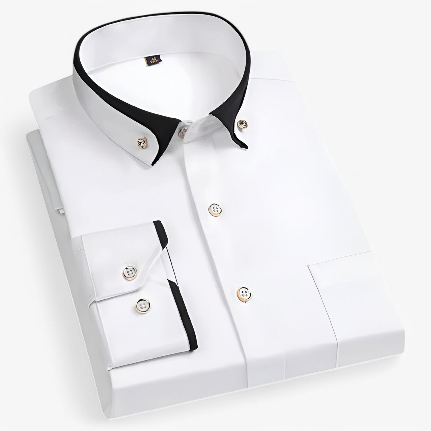Chemise Homme à Col Contraste Décontractée et Confortable