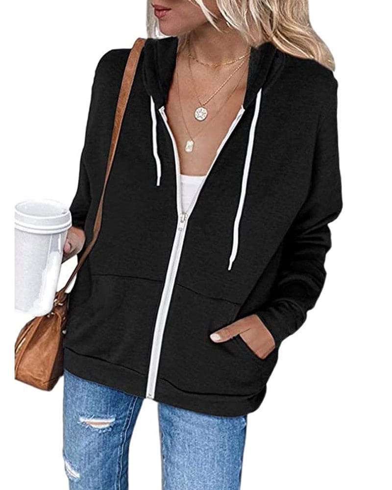 Veste Capuche Femme Légère et Confortable pour Ville - PanierRoyale