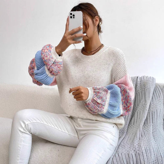 Pull Femme Douillet en Maille Colorée - PanierRoyale