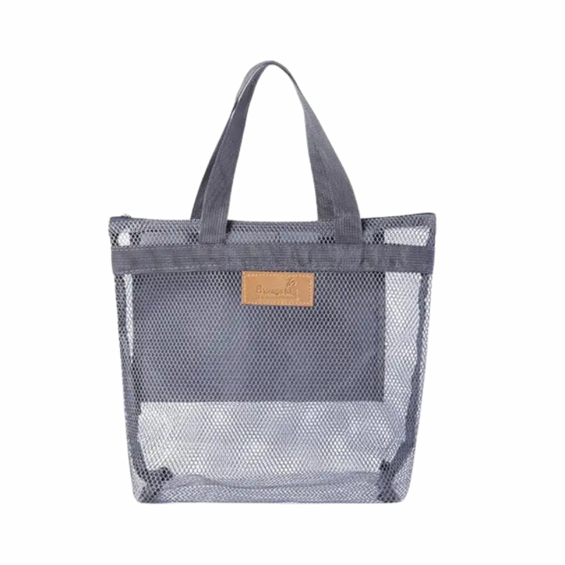 Sac de Marché Filet Noir avec Poignées Réglables - PanierRoyale