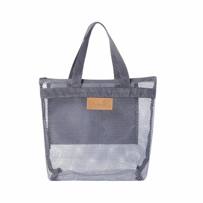 Sac de Marché Filet Noir avec Poignées Réglables - PanierRoyale