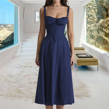 Zoë™ – Robe d'Été Femme Chic avec Détails en Dentelle et Fente Latérale-5