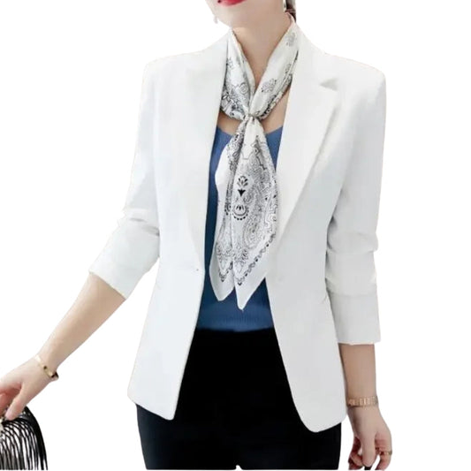 Blazer Élégant Manches Longues Zip Dégradé - PanierRoyale