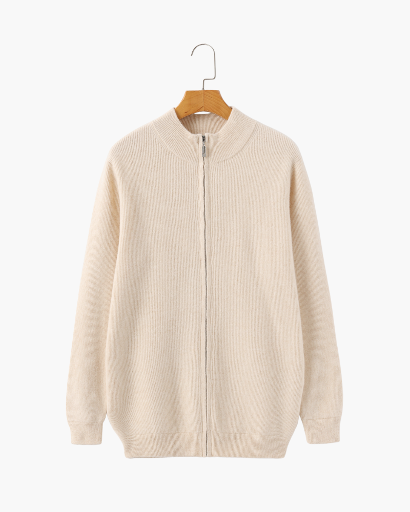 Cardigan Kaschmir 3 Pièces : Gilet, Pantalon et Bottes Cuir