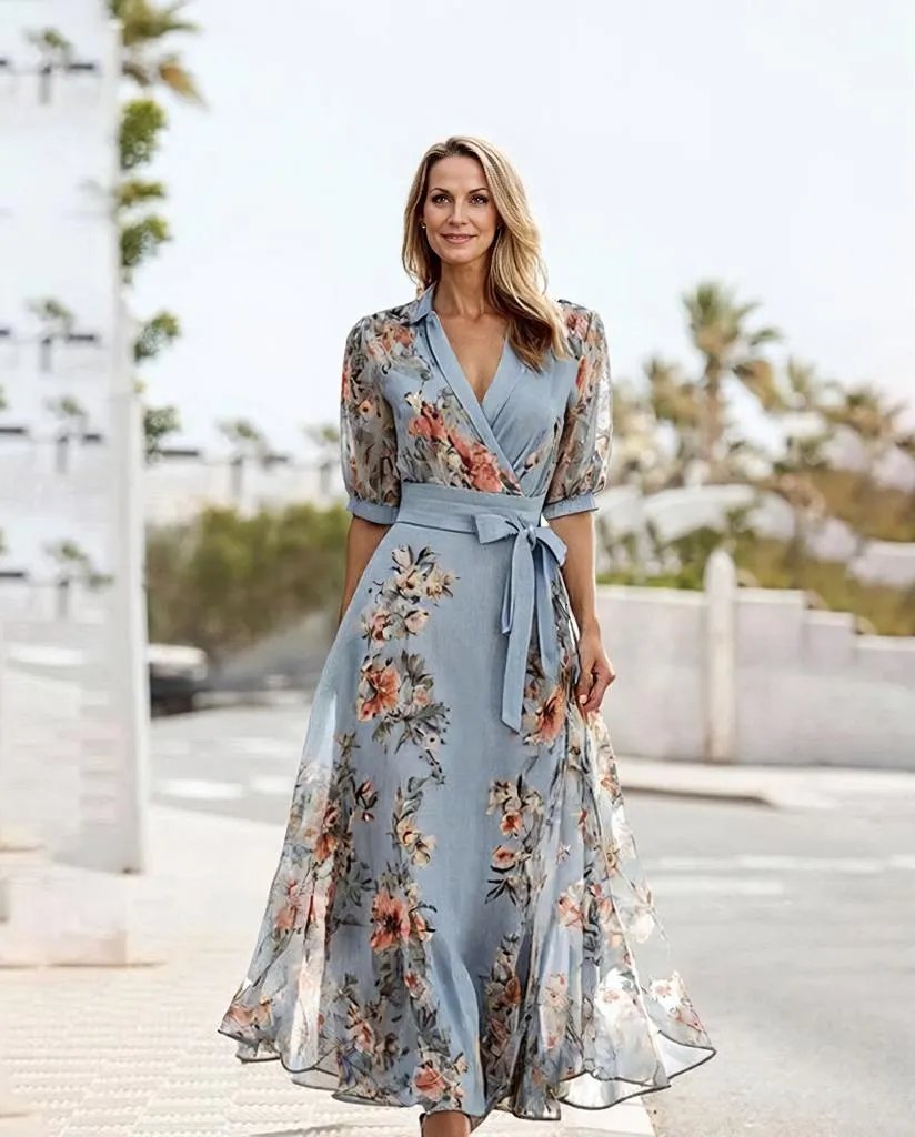 Robe Soirée Élégante Mi-Longue pour Femme - PanierRoyale