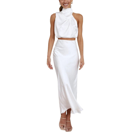 Robe Été Décolletée avec Jupe Légère et Top Plunging - PanierRoyale