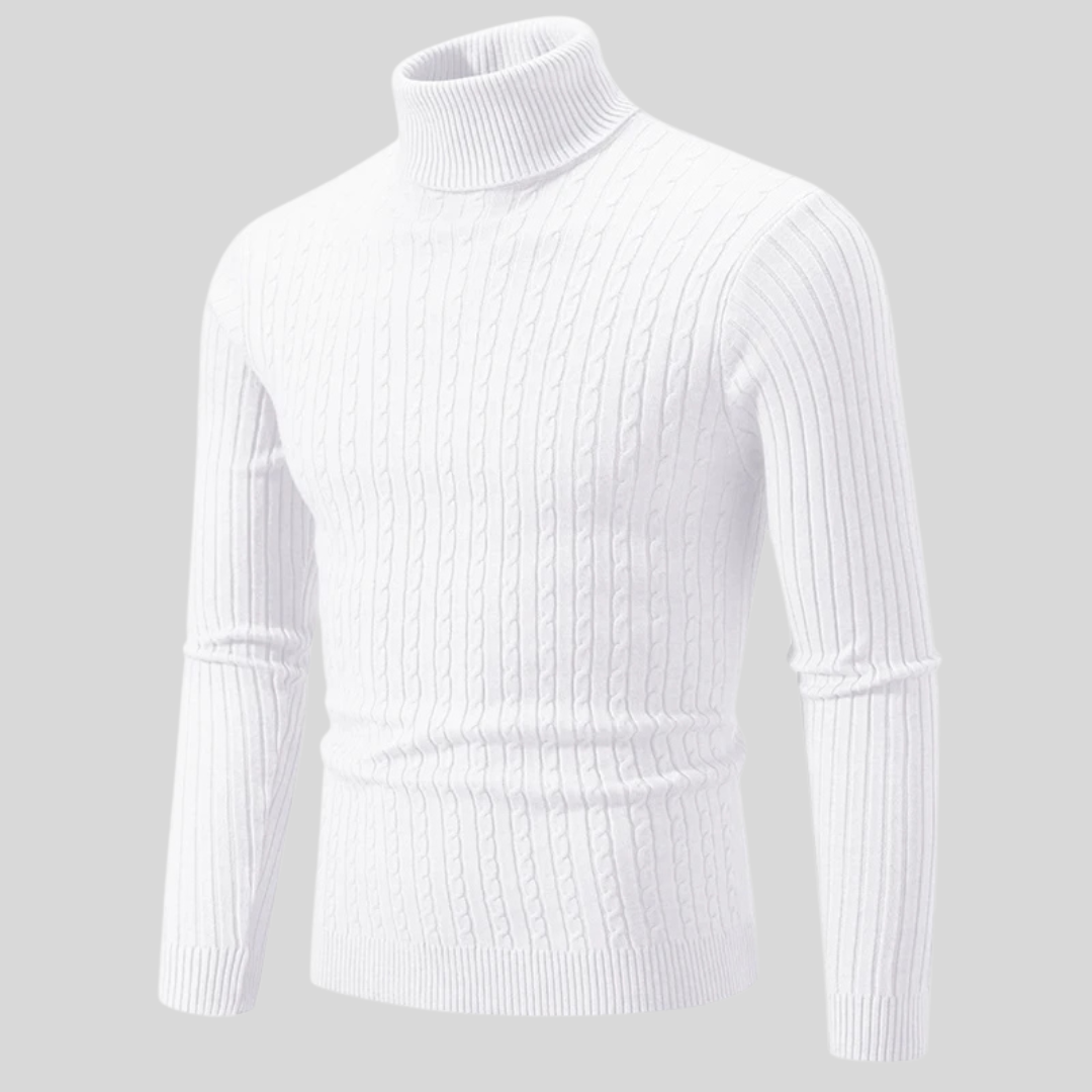 Pull Col Roulé Élégant pour Homme