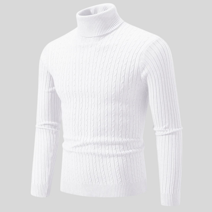 Pull Col Roulé Élégant pour Homme