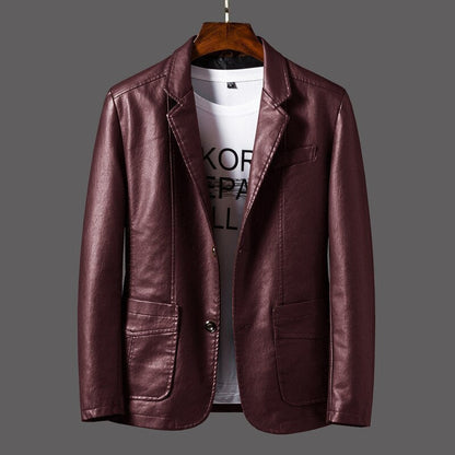 Blazer Cuir Homme Élégant