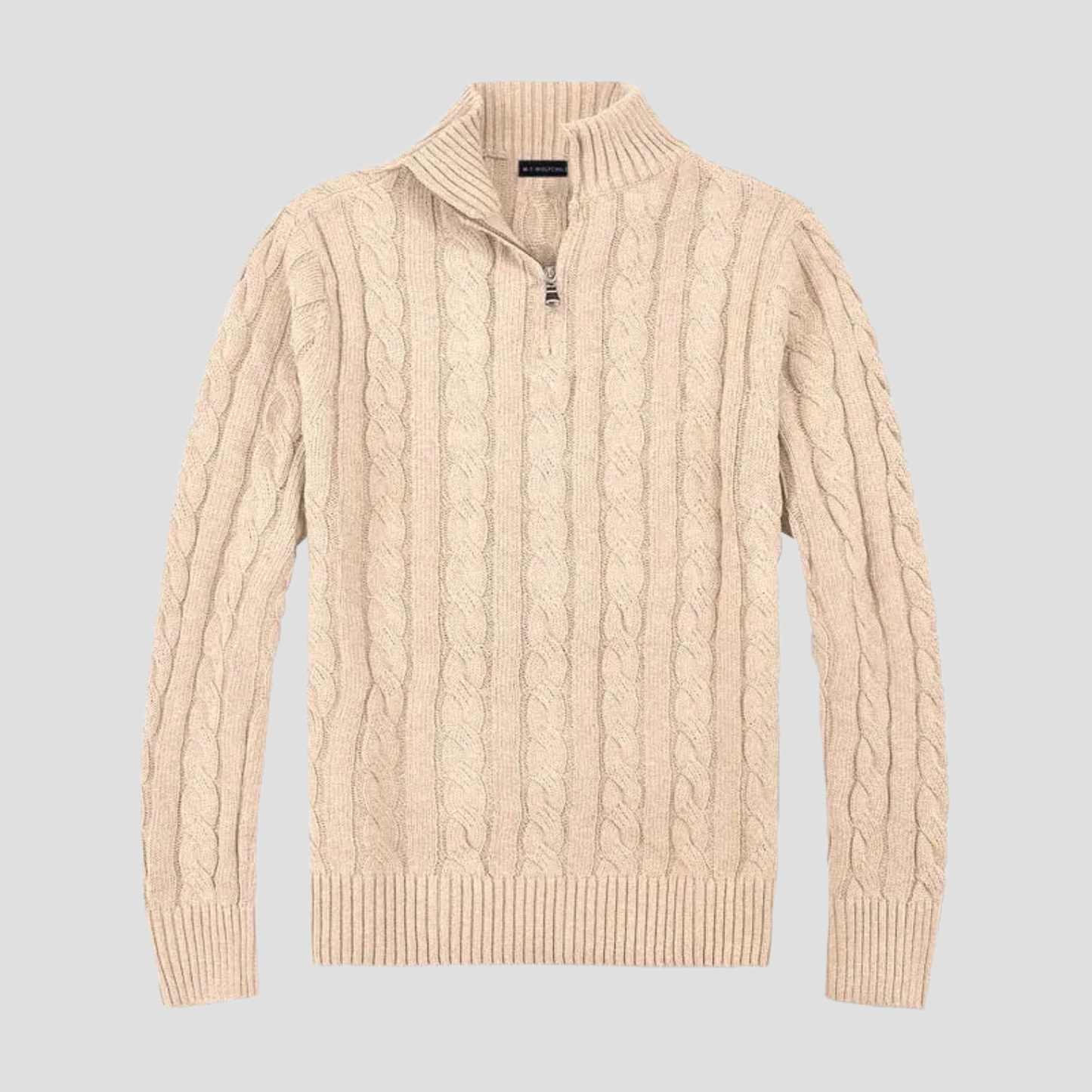 Pull Homme en Laine Gris Foncé Sport Chic