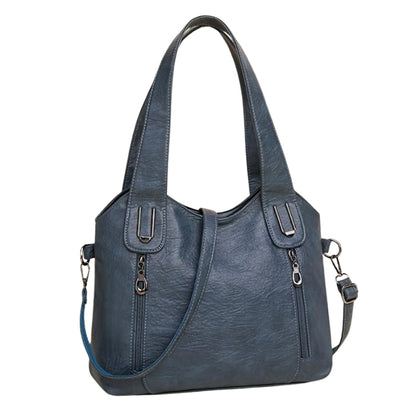 Sac à épaule femme avec poches fermées zippées