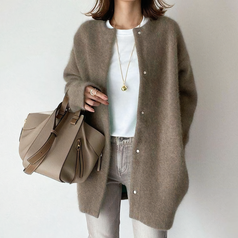 Cardigan Femme Long Polaire et Confortable - PanierRoyale