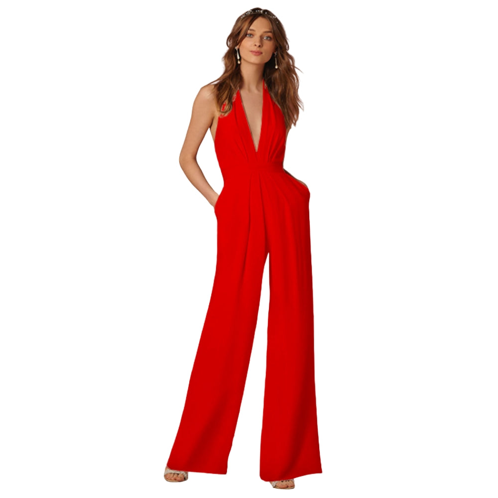 Robe Été Courte Sans Manches Décolleté Plongeant - PanierRoyale