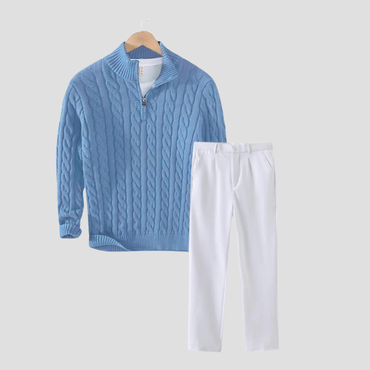 Pull Laine Marine Classique et Chaud