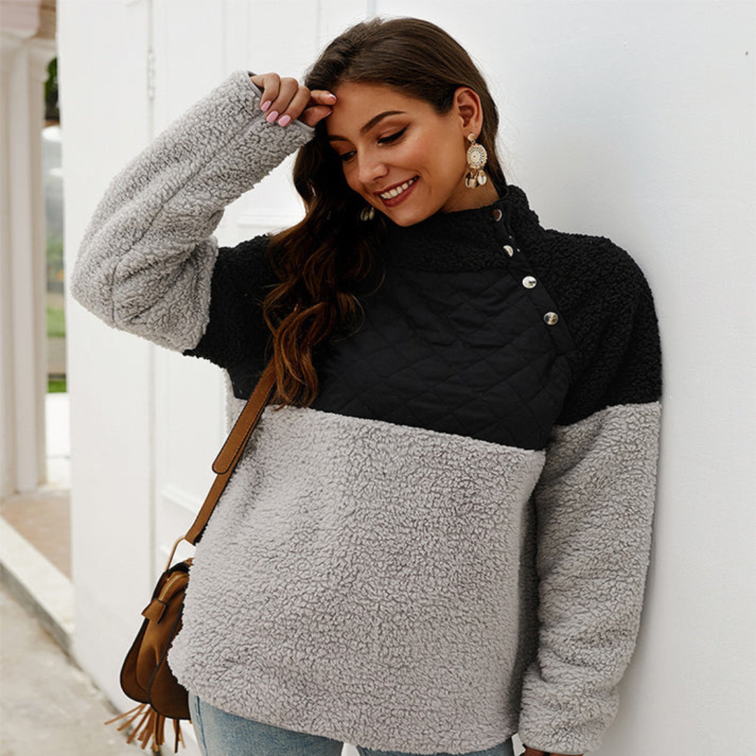 Pull Col Montant Femme Élégant et Chaud - PanierRoyale