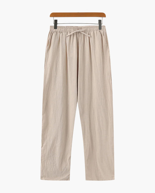 Pantalon Lin Femme Décontracté avec Cordons - BerlinGlamour
