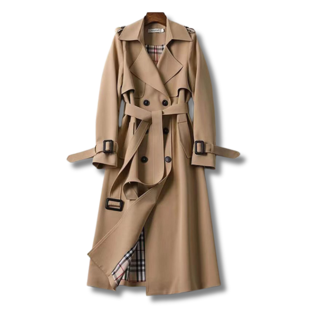 Manteau Femme Long Classique - Trench Élégant pour Toutes Saisons - PanierRoyale