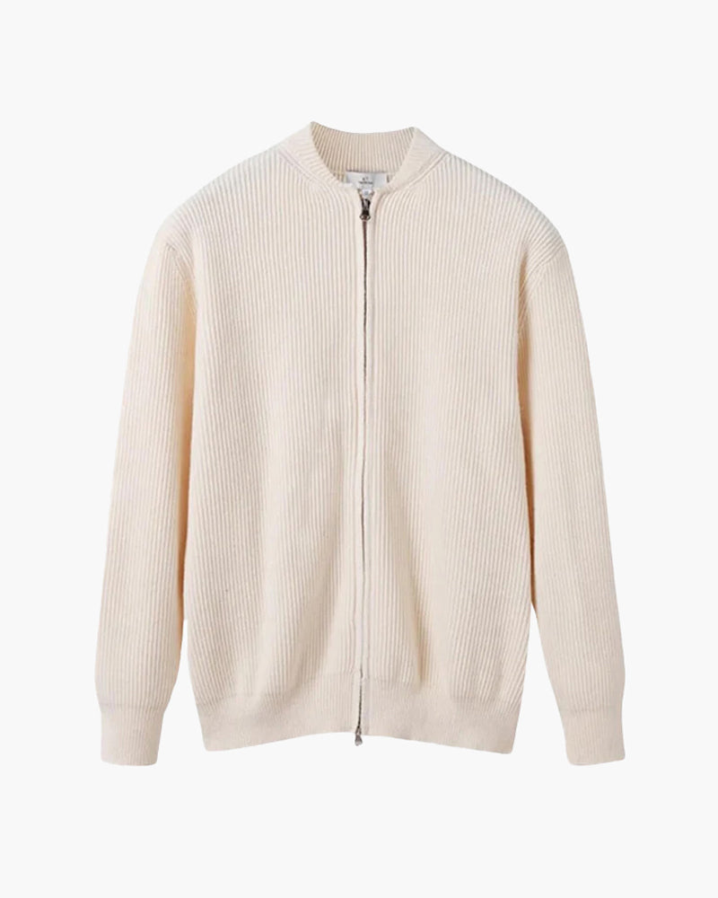Pull en maille pour homme col montant à fermeture éclair - BerlinGlamour