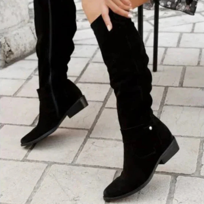 Bottes Femmes Hauts Talons à Lacets Chic - PanierRoyale
