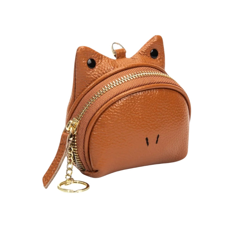 Porte-monnaie Cuir Classique avec Fermeture Zip