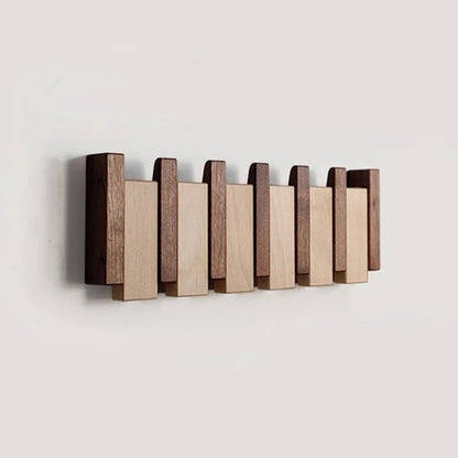 Patère Mural en Bois Blanc Moderne - PanierRoyale