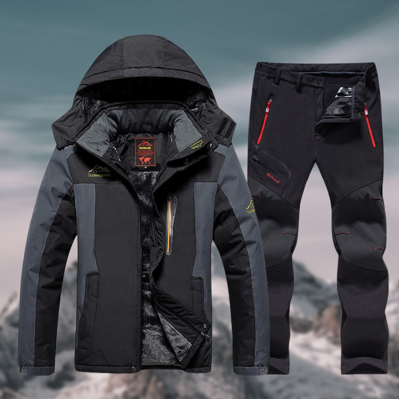 Costume Ski 2 Pièces Homme Chaud et Imperméable - PanierRoyale
