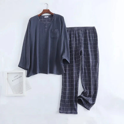 Pyjama Homme Doux et Chaud à Manches Longues