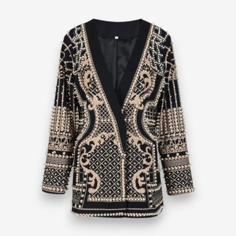 Veste Femme Manches Longues Col en V Élégante - PanierRoyale