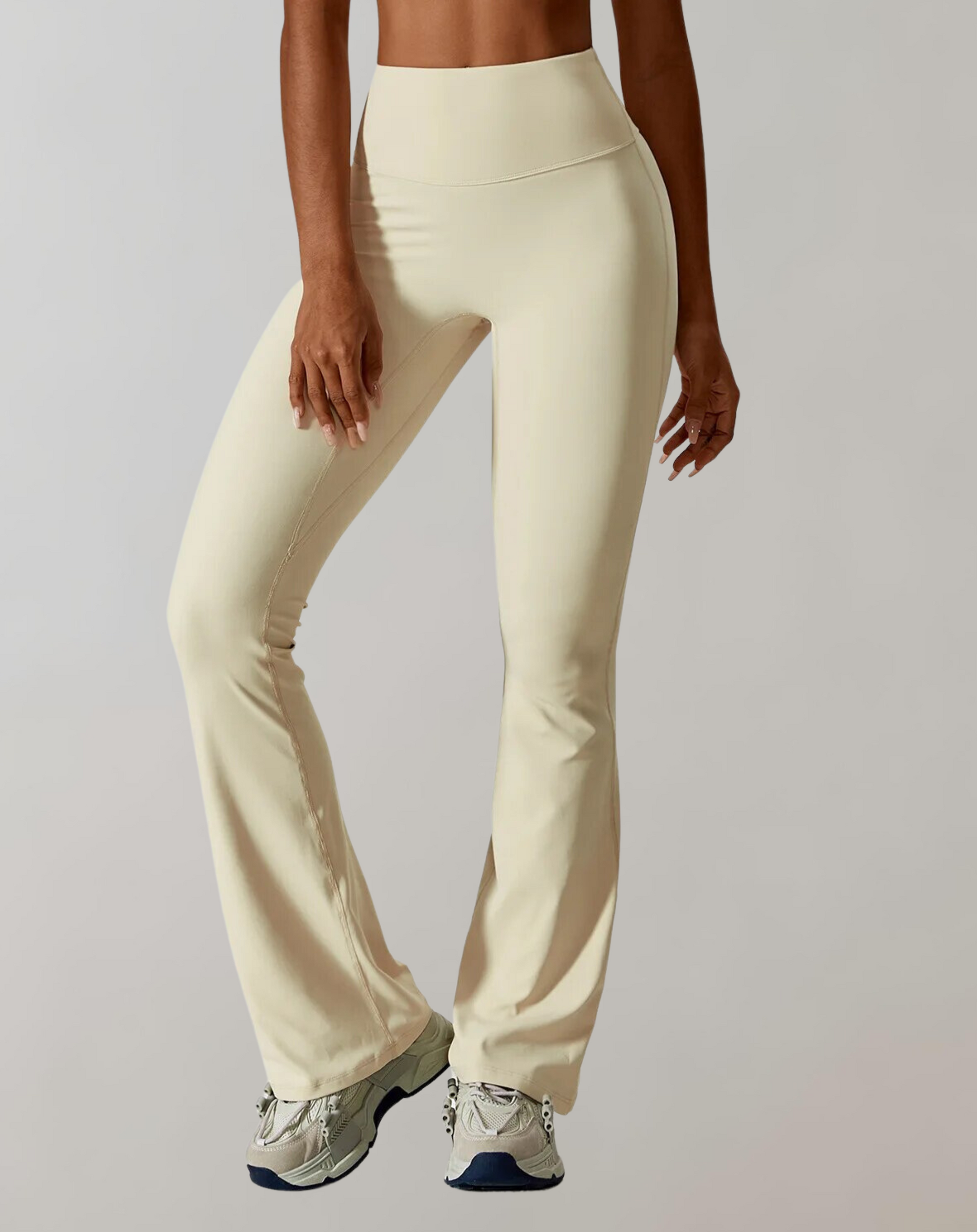 Pantalon de sport femme slim taille haute confortable - PanierRoyale