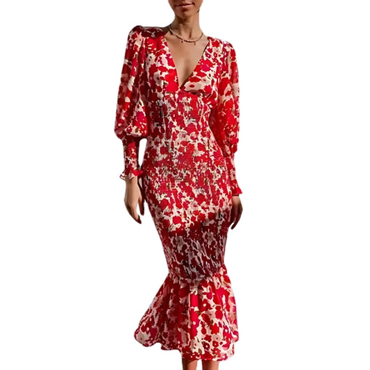 Robe Plage Été Fleurs avec Manches Courtes - PanierRoyale