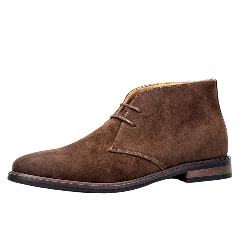 Bottines Daim Imitation Lacets Ronds Féminines - PanierRoyale