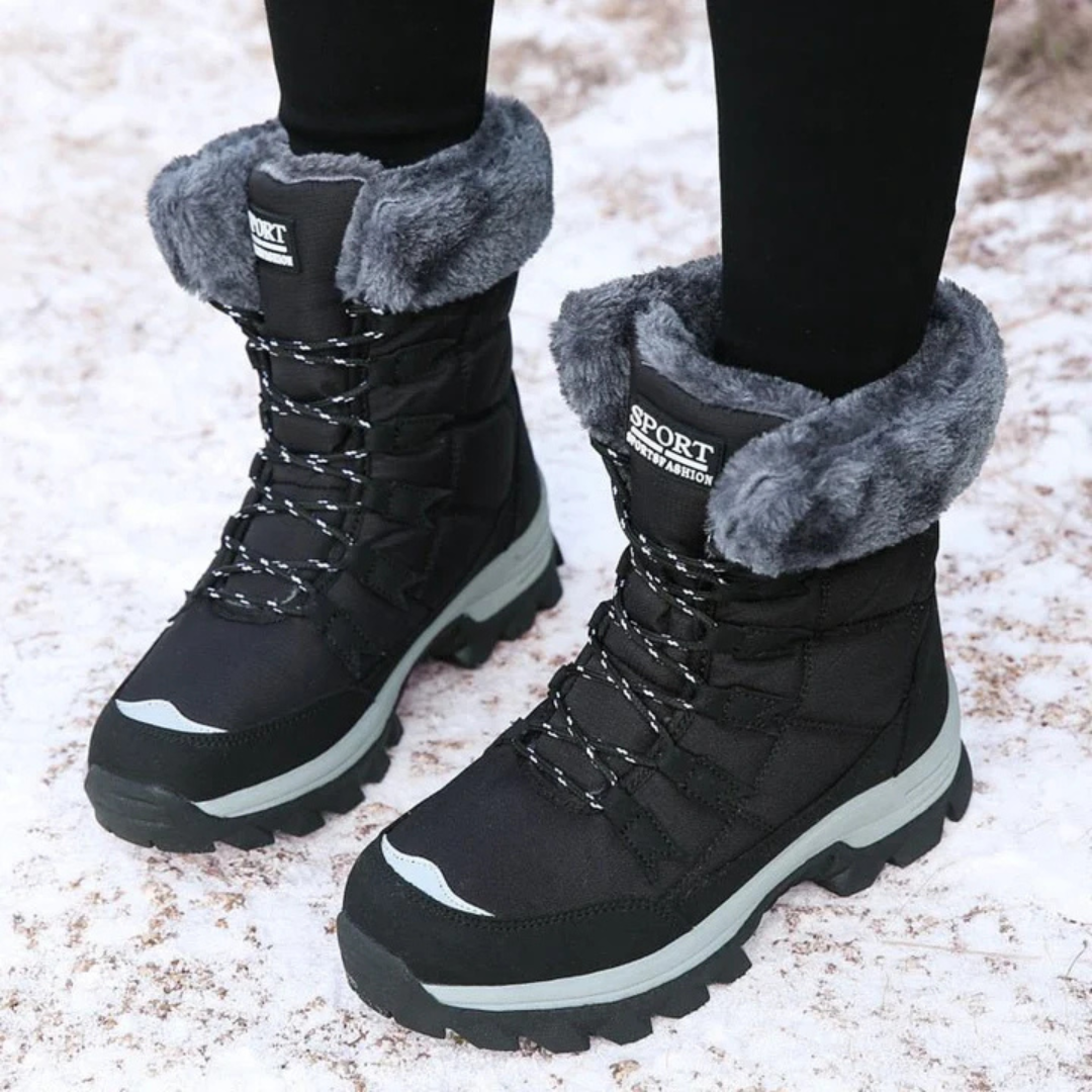 Bottes Hiver Fausse Fourrure Chaudes et Imperméables