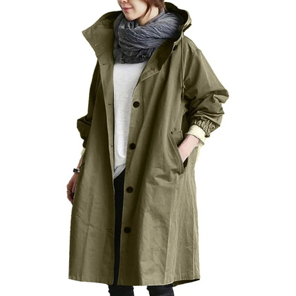 Manteau Femme Imperméable Long et Élégant - PanierRoyale