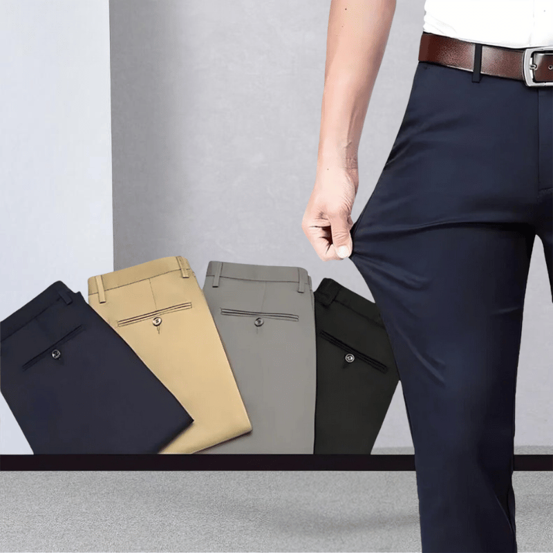 Pantalon Homme Élastique Taille Élégante - PanierRoyale